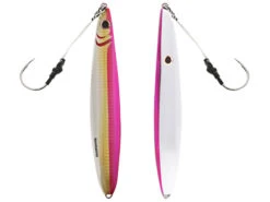 Shimano Butterfly Flat-Side Mechanical Jig Pink Silver 224g 7/0
